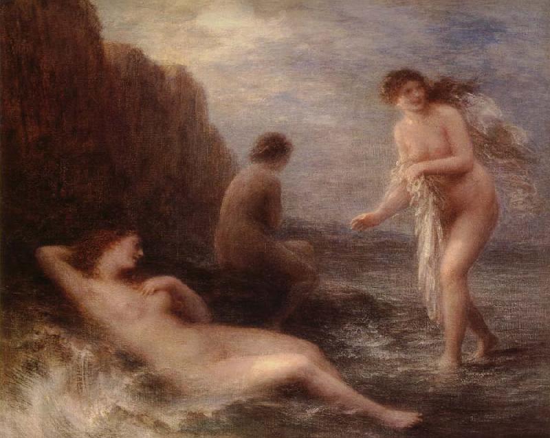 Henri Fantin-Latour Au bord de la mer oil painting picture